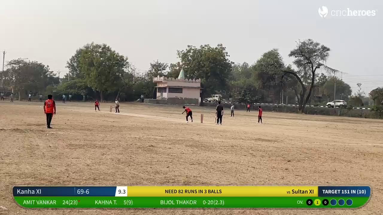 Sultan XI vs Kanha XI | Zircar Premier League(Round Two) | Live - Mehsana Lakhavad Ground