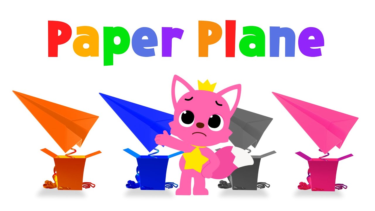 🎨 Learn colors with Toy : Paper Plane | Surprise Box | Hogi & Pinkfong Colors for kids