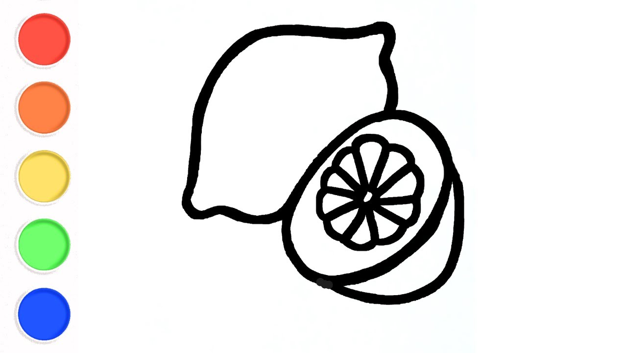 Cute Lemon Drawing for Kids | Easy & Fun Art ✨#littlearthands #artforkids #kidsdrawing