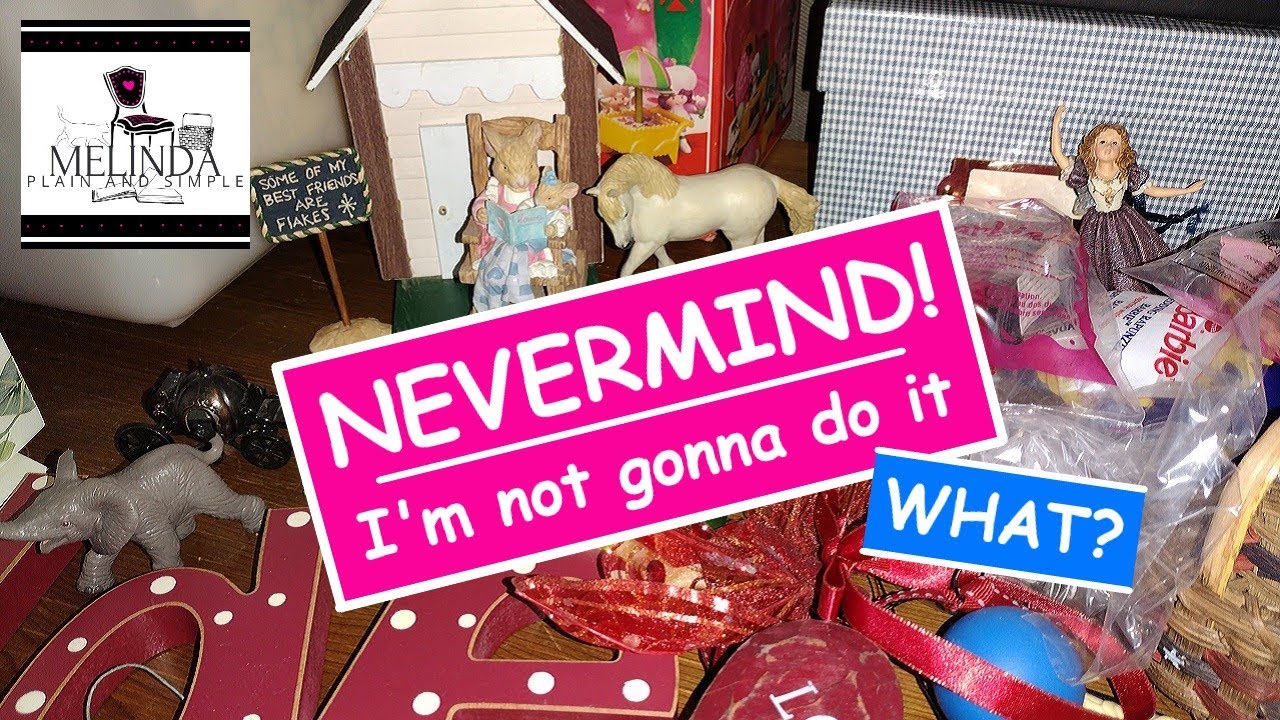 WHEN YOU DECIDE THAT HOBBY IS NOT FOR YOU AFTER ALL...DECLUTTER IT!
