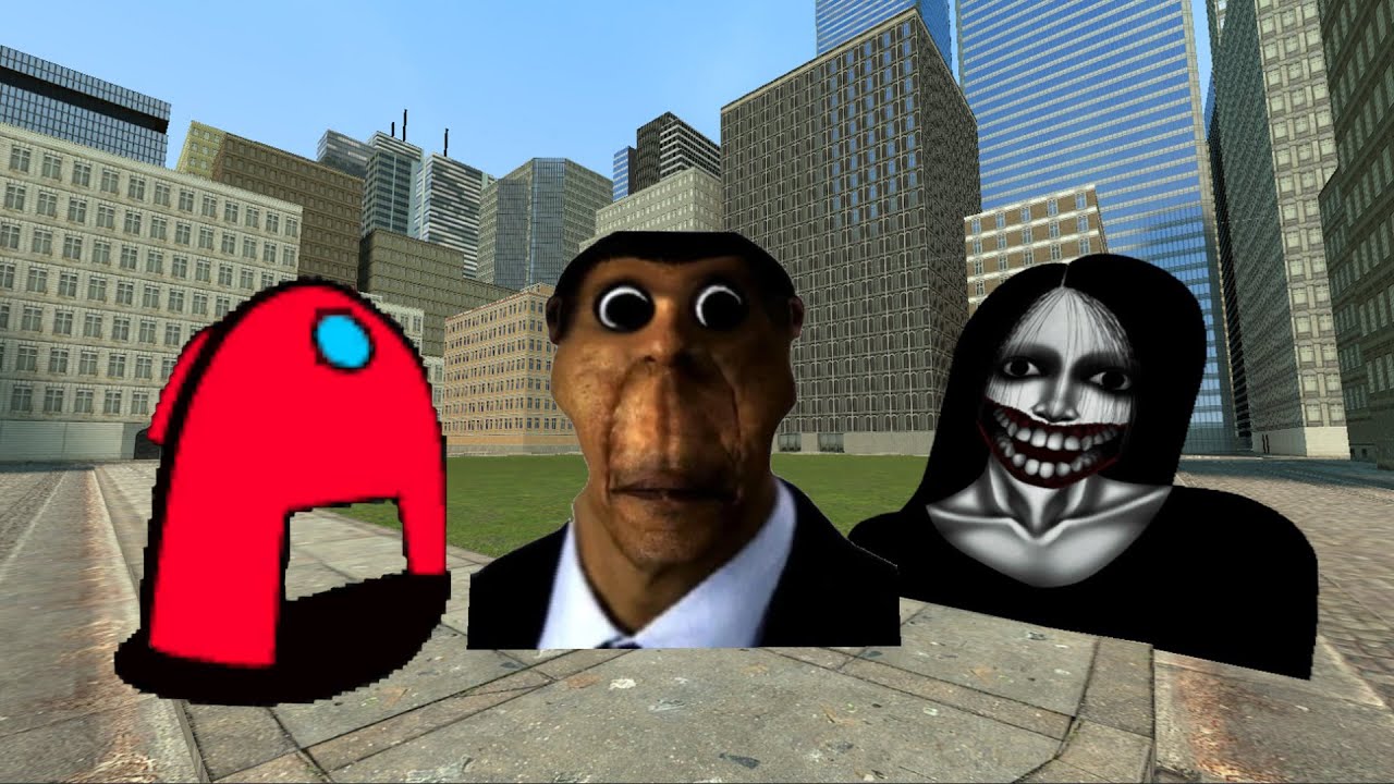 Kuchisake Onna, Scary Among Us And Obunga Nextbot Gmod
