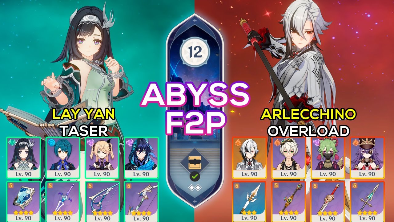 [F2P] C0 Lan Yan Taser & C0 Arlecchino Overload | Spiral Abyss 5.3 | Genshin Impact