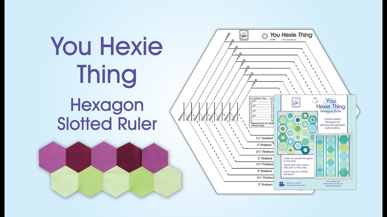 June Tailor You Hexie Thing Hexagon Ruler