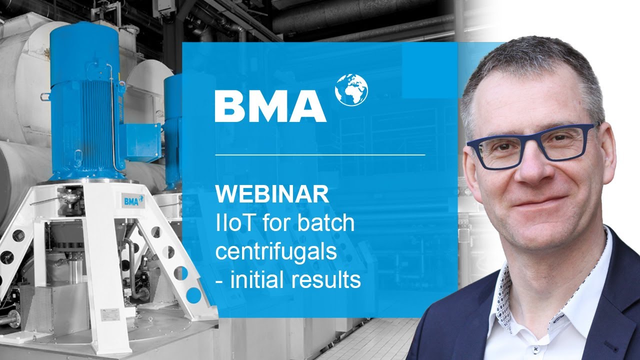 BMA webinar: IIoT for batch centrifugals - initial results