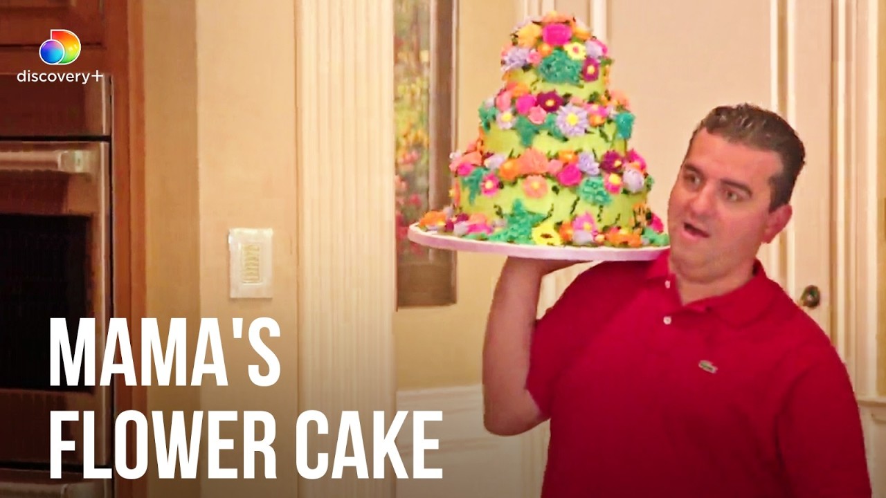 Mama's Home And Buddy Bakes Her A Flower Cake! | Cake Boss S7 E15 | discovery+ India