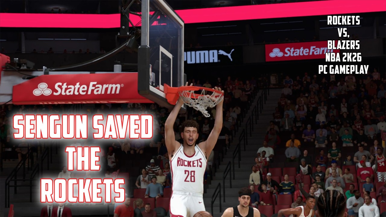 SENGUN SAVED THE ROCKETS | HOUSTON ROCKETS vs. PORTLAND TRAILBLAZERS | NBA2K26 PC GAMEPLAY