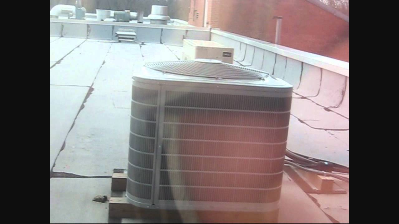 Carrier Comfort Series central A/C unit in Southeastern PA running in February!