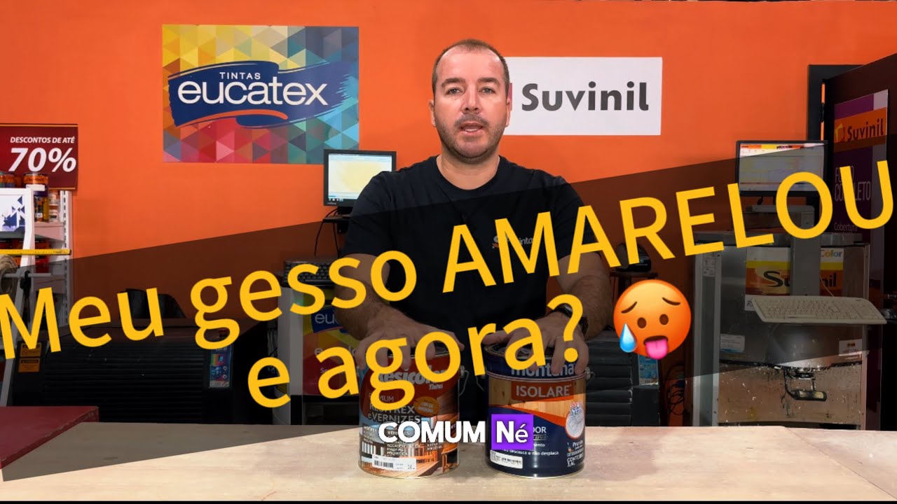 Saiba Como Resolver o Problema de Amarelamento em Teto de Gesso! SAtintas