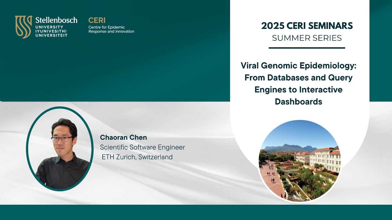 Viral Genomic Epidemiology: From Databases and Query Engines to Interactive Dashboards| Chaoran Chen