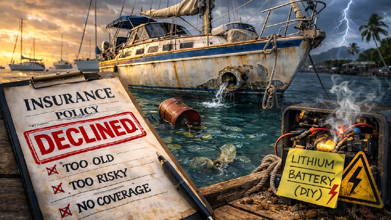 Why Insurance Companies Are BLACKLISTING Older Bluewater Sailboats – It’s NOT What You Think