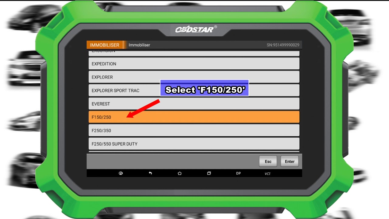 OBDSTAR Key Master DP PLUS work on 2016 Ford F150 Key Programming