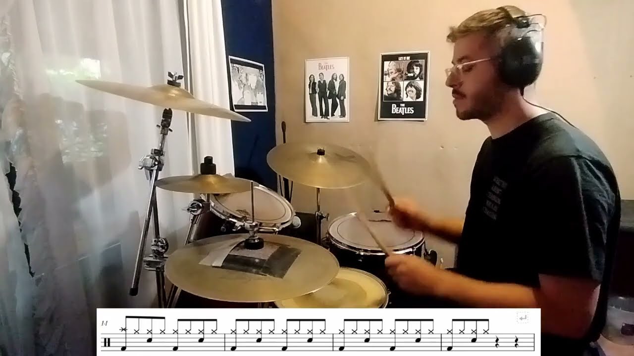 New Sensation (INXS) - Drum Cover + Drum Sheet Music (partitura)