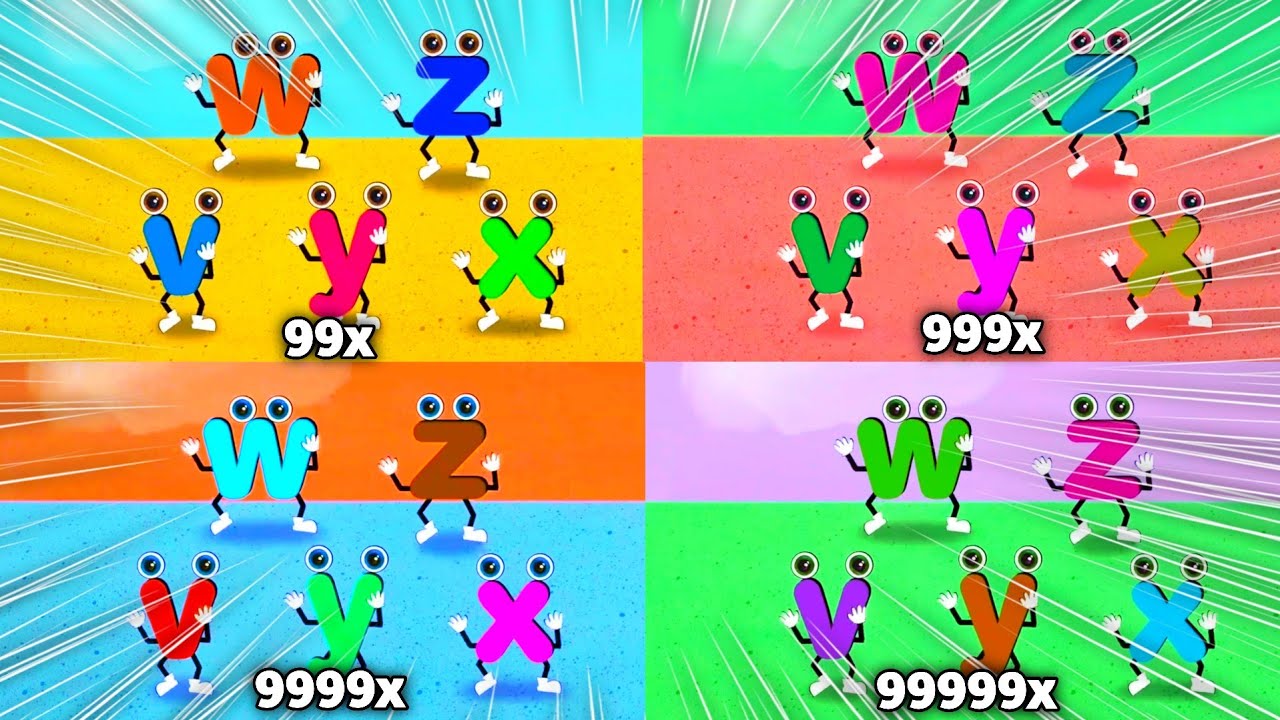 ABC's In The Sand Bar Alphabet Song Speed ​​Storm 999999x Klasky Csupo Effects!