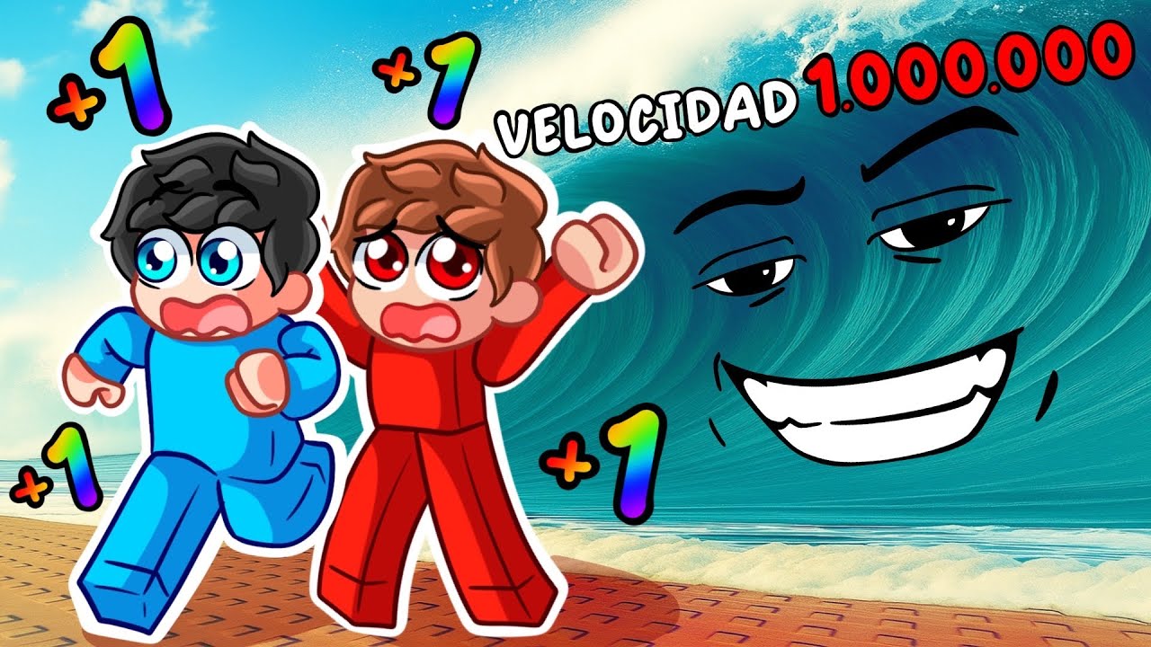 Cada Segundo +1 VELOCIDAD para Escapar del TSUNAMI en Roblox