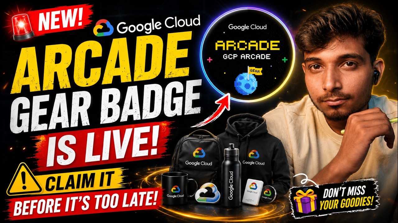 🚨 Новый бейдж Google Cloud Arcade Gear уже доступен! Успейте получить его, пока не поздно