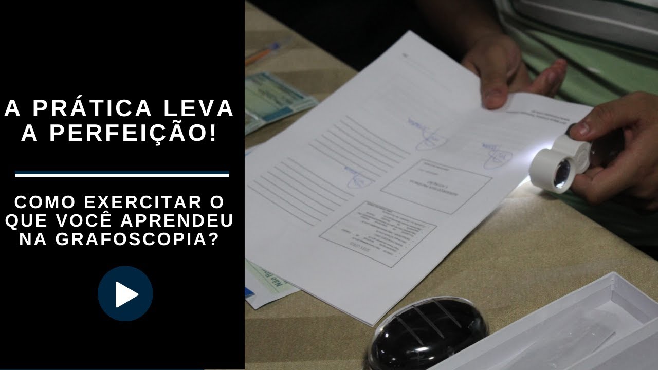 Como exercitar o que você aprendeu de Grafoscopia?
