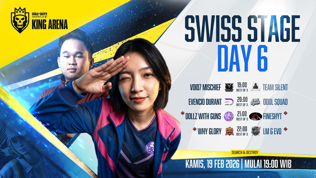 CODM King Arena 2026 | Swiss Stage Day 6 Round 1-1 & 0-2 | Garena Call of Duty®: Mobile