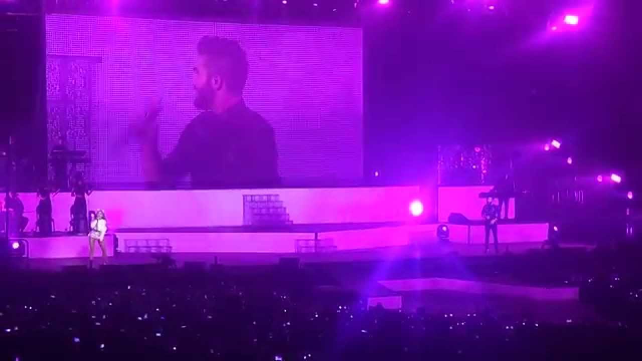 Ariana grande & kendji girac - One last time / honeymoon Tour Paris/  Zénith Live