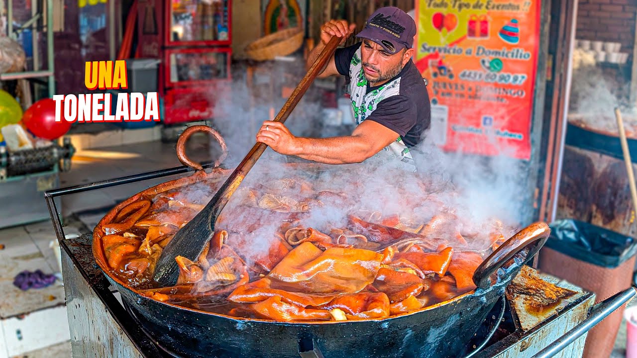 Así se Prepara 1 TONELADA de CARNITAS MICHOACANAS 