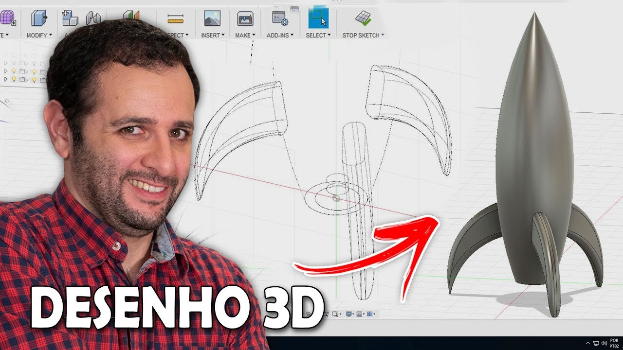Desenhando em 3D #ManualMaker Aula 15, Vídeo 1