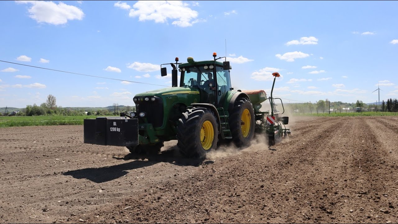 GR Łożański - Siew soi 2022 - John Deere 8320 & Amazone Centaya 4000 Super ( Podkarpacie ).