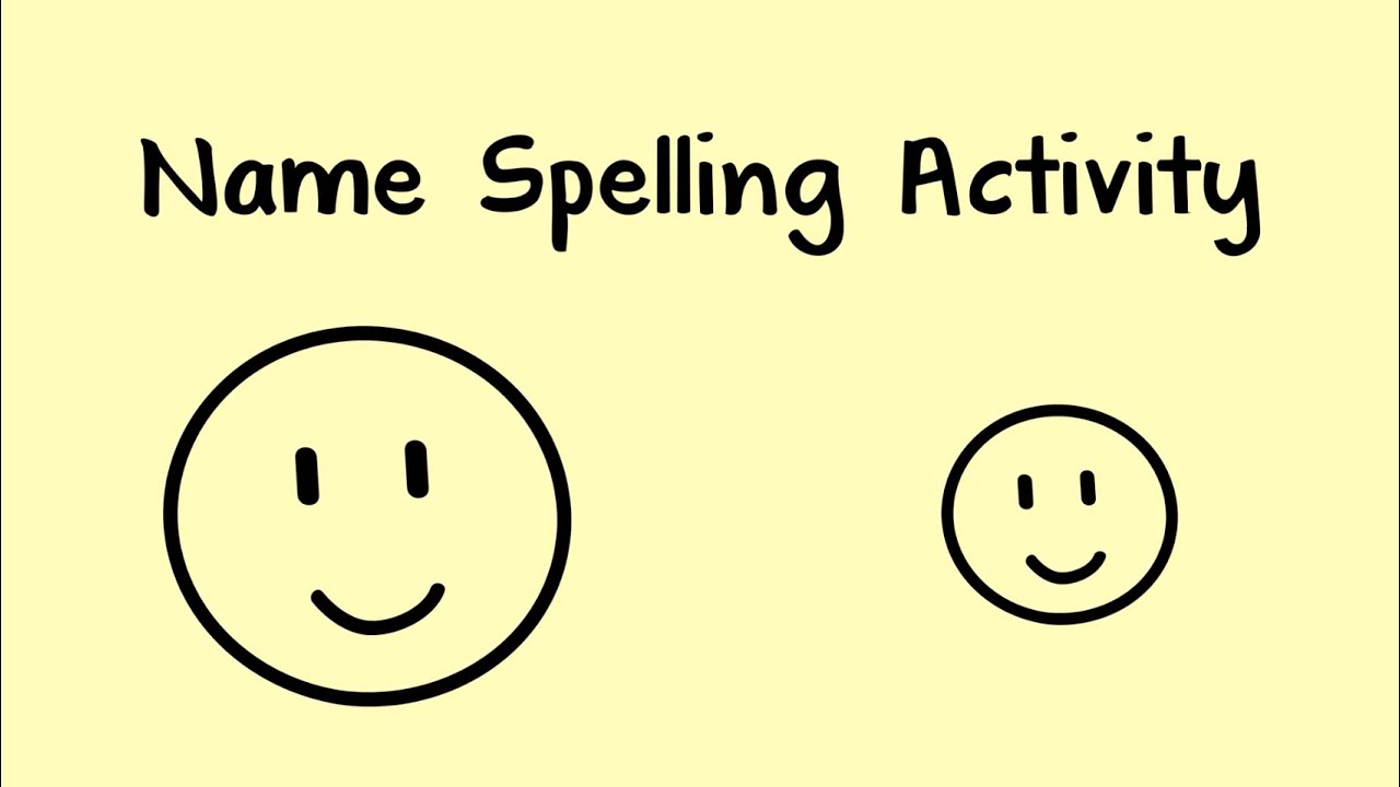 Name Spelling Activity