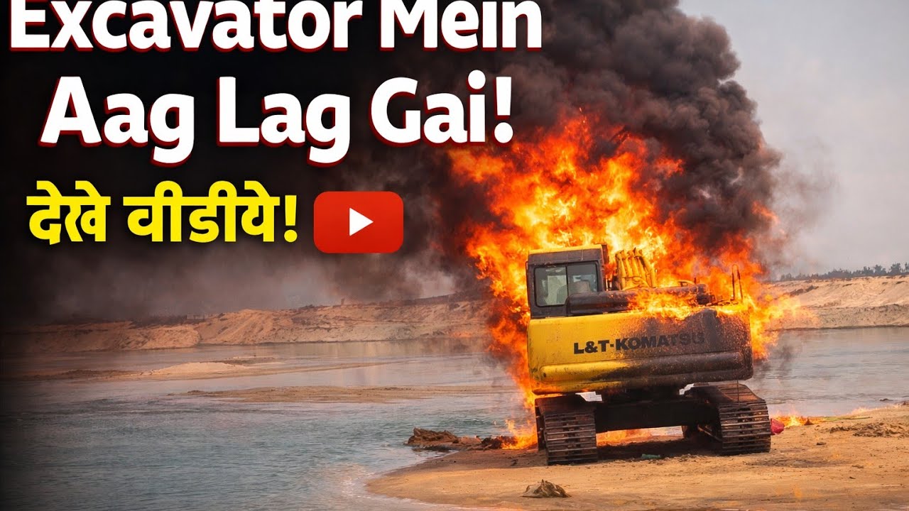 Excavator machine Mein Aag lag Gai Hai  @JHRDlvlog 100k view 