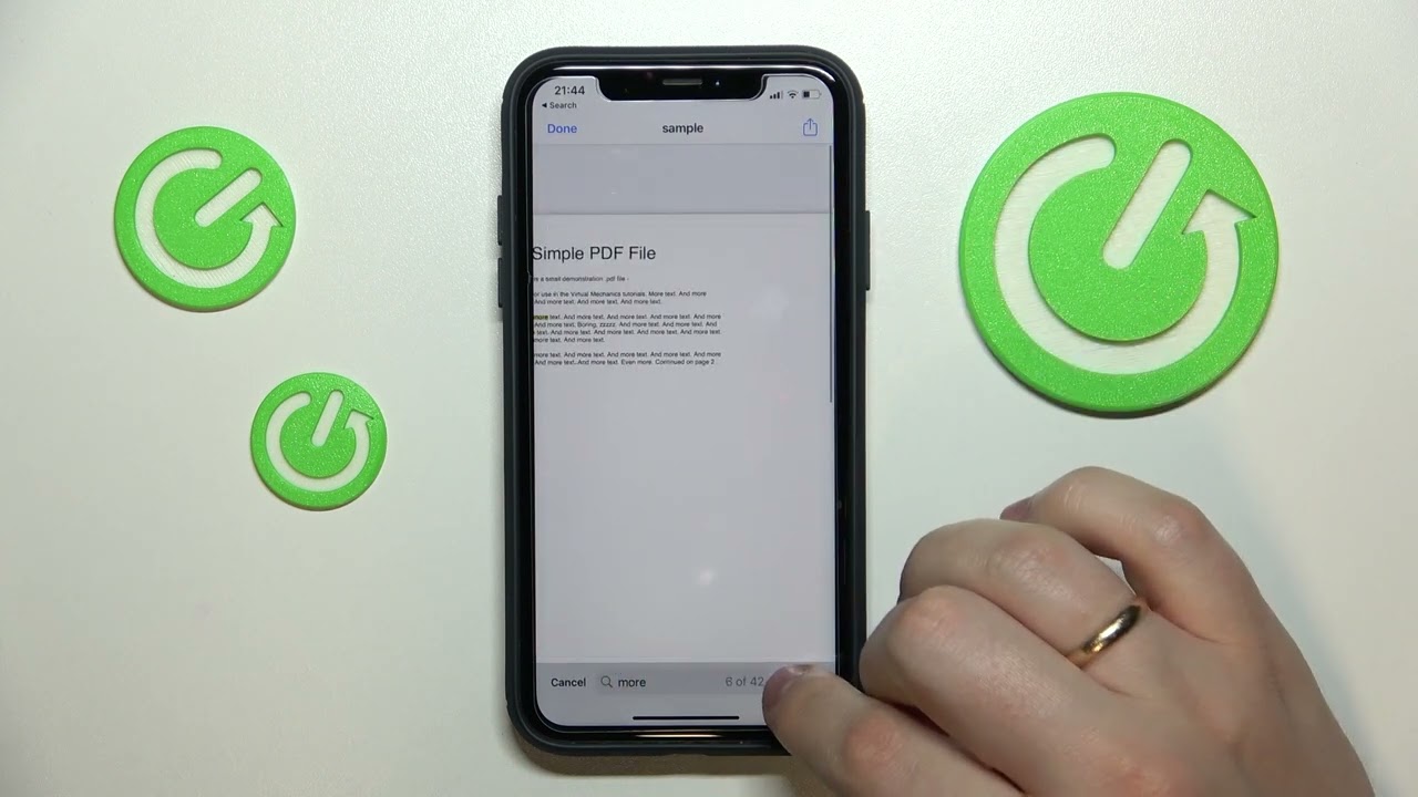 How to Search through a PDF Document on an iPhone // How to Find a Word in a PDF File
