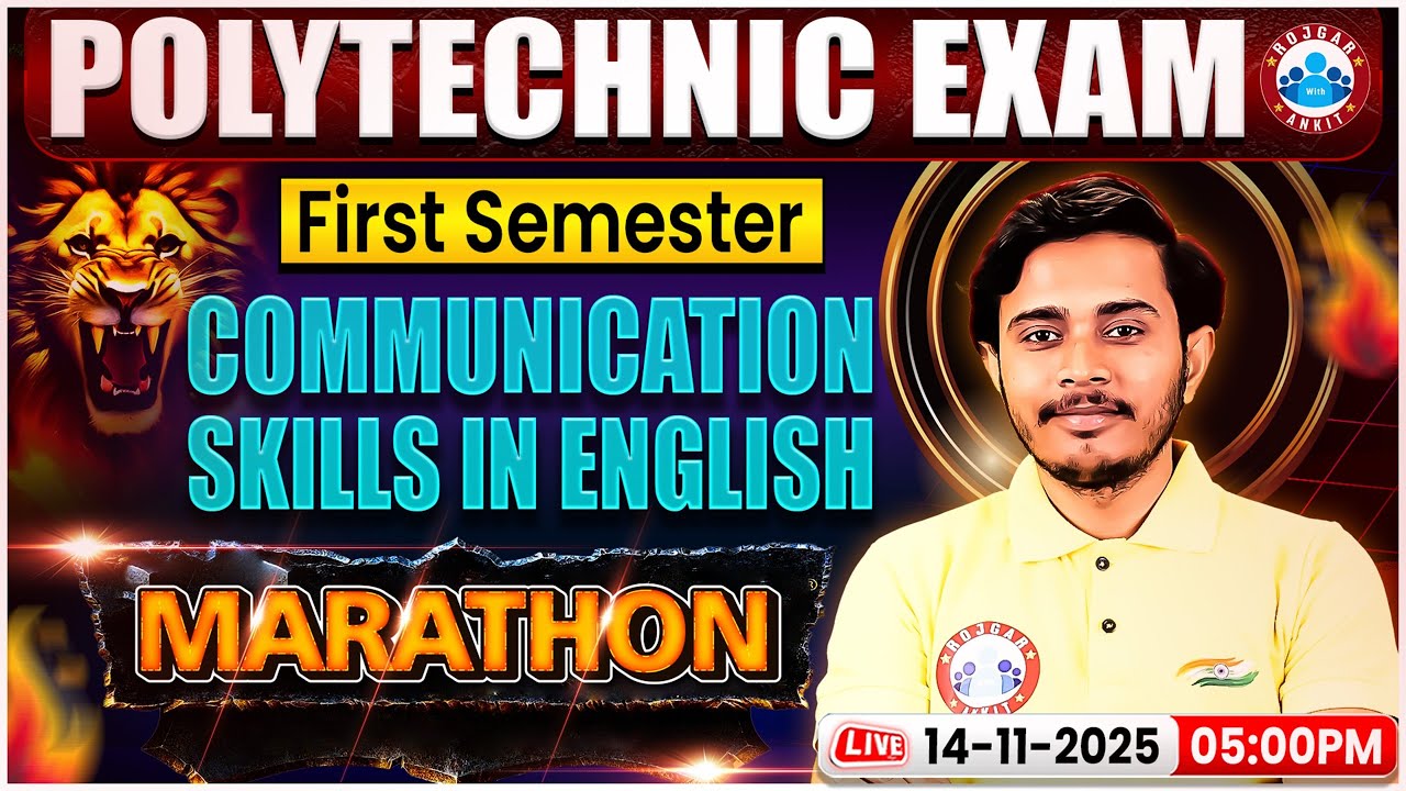 Polytechnic 1st Semester Communication Skills Marathon | 1st Semester Communication Skills Paper