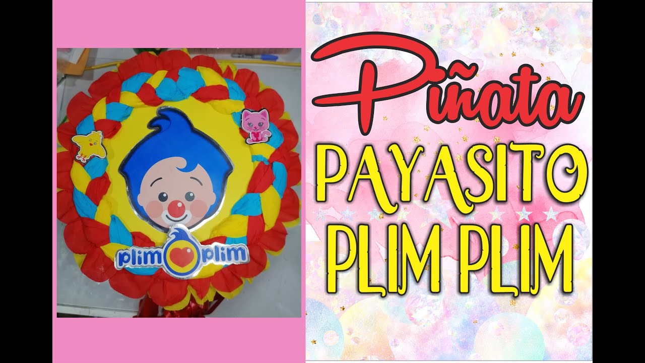 🎉🎉✿Piñata Redonda Plim Plim - Imprimibles Gratis✿😉✿ Creaciones Samadith/DIY ✿🎉🎉