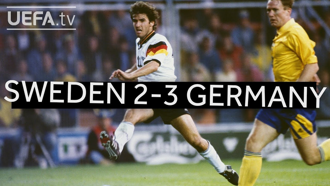 GERMANY edge past SWEDEN to reach EURO 1992 final