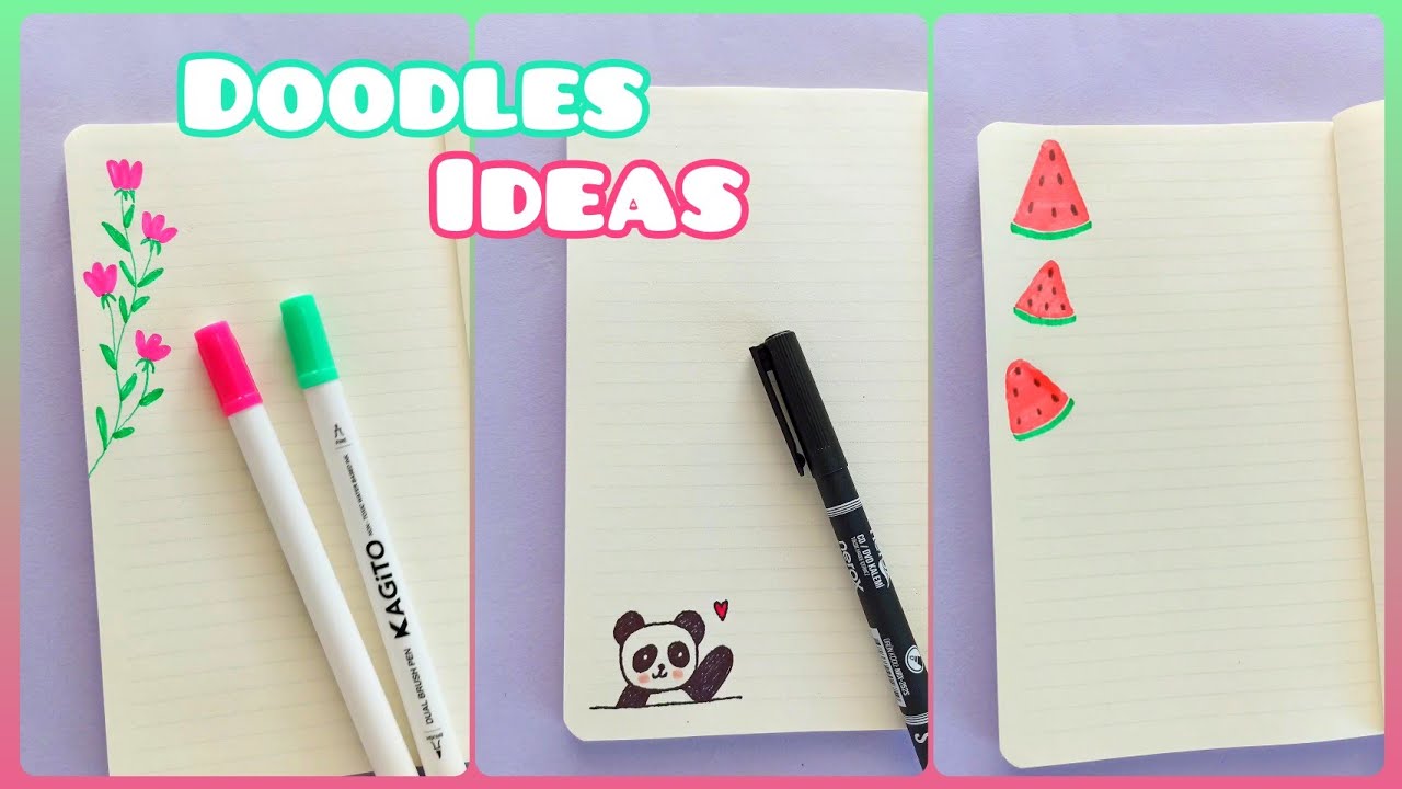 Doodle ideas- Defter Kenarı Süsleme Fikirleri