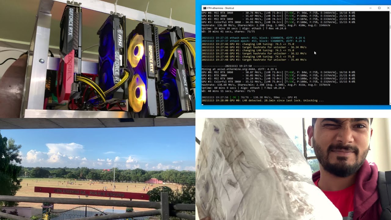 Building a 3060 LHR Crypto Mining Rig at Client's Location!