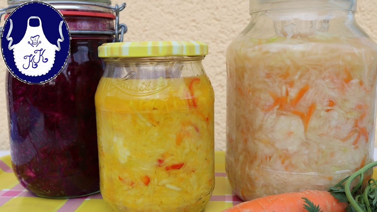 Rot - Weißkohl fermentieren , mit Kurkuma und Co