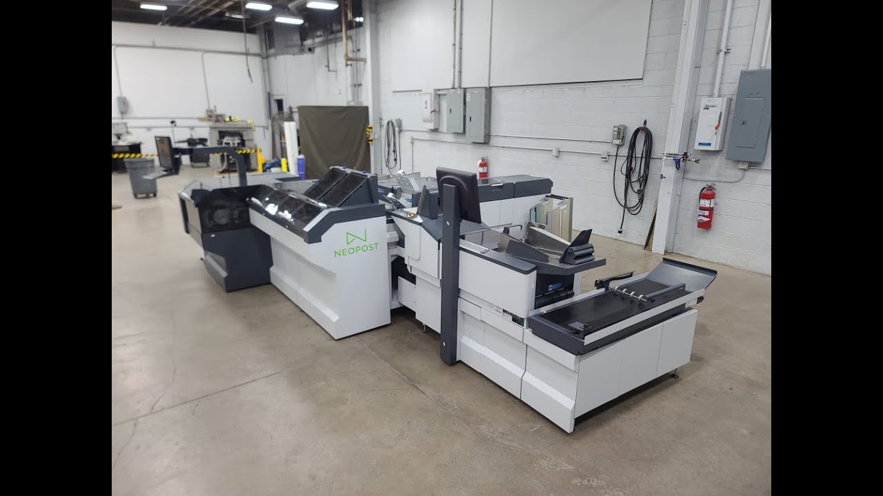 2017 Neopost / Quadient DS-1200 Automated Direct Mail System - Only 1.7 Mil Cycles!