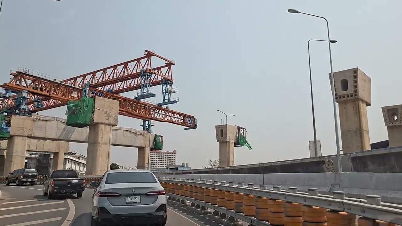 รีวิว ด่านสุขสวัสดิ์ ขึ้นทางด่วนสะพานทศมราชัน