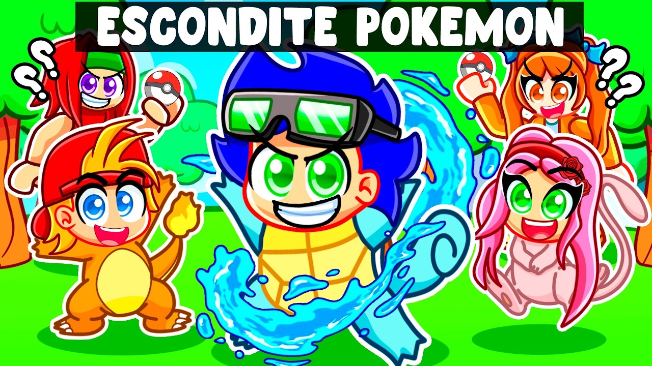 Jugamos ESCONDITE POK&Eacute;MON en Roblox Brookhaven!