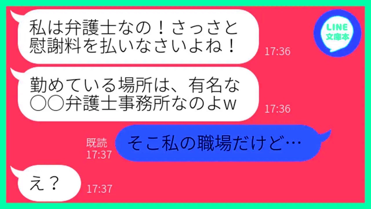 【LINE】弁護士のフリして私に高額の慰謝料を請求するボスママ「こっちには証拠があるのよ！」→弱そうな私を騙せると勘違いするDQNママ友にある衝撃の事実
