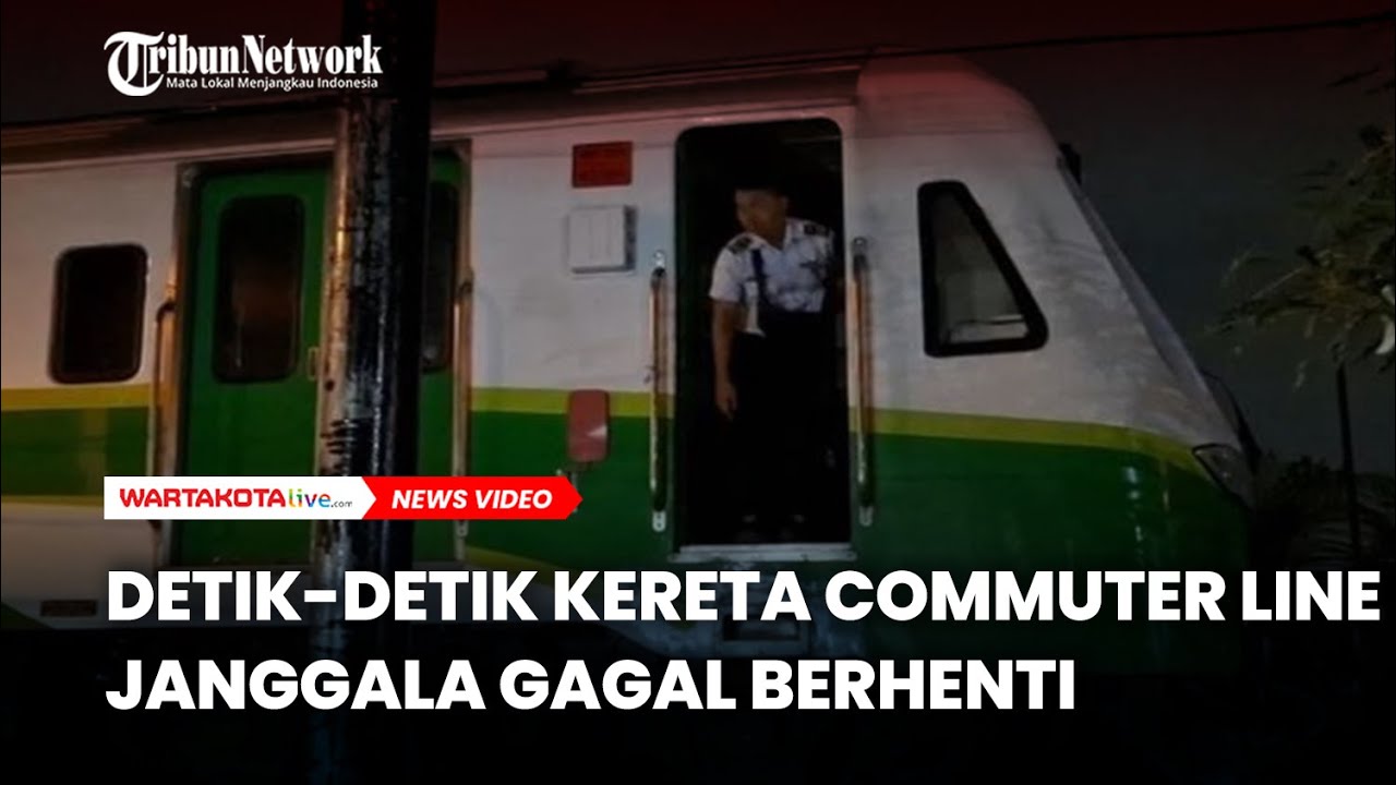 PANIK, Detik-Detik Kereta Commuter Line Janggala Gagal Berhenti di Stasiun Sidoarjo