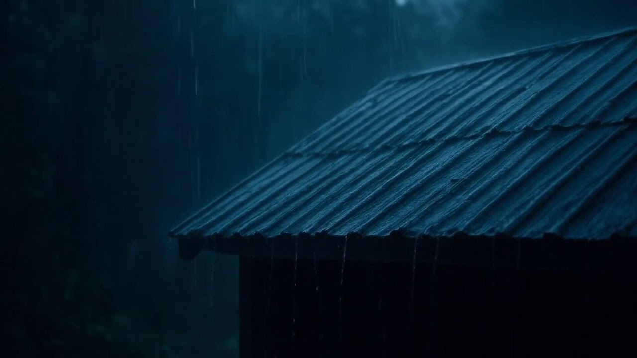 Heavy Rain ASMR | Forest Roof Rain Sounds for Restful Sleep
