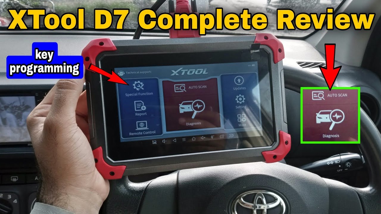 XTool D7 Diagnostic Tool / Keyprogrammer Detail Review | 03059198551
