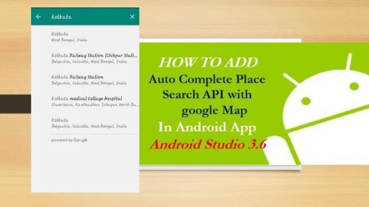 How to integrate google places autocomplete API in android || Places autocomplete API in android