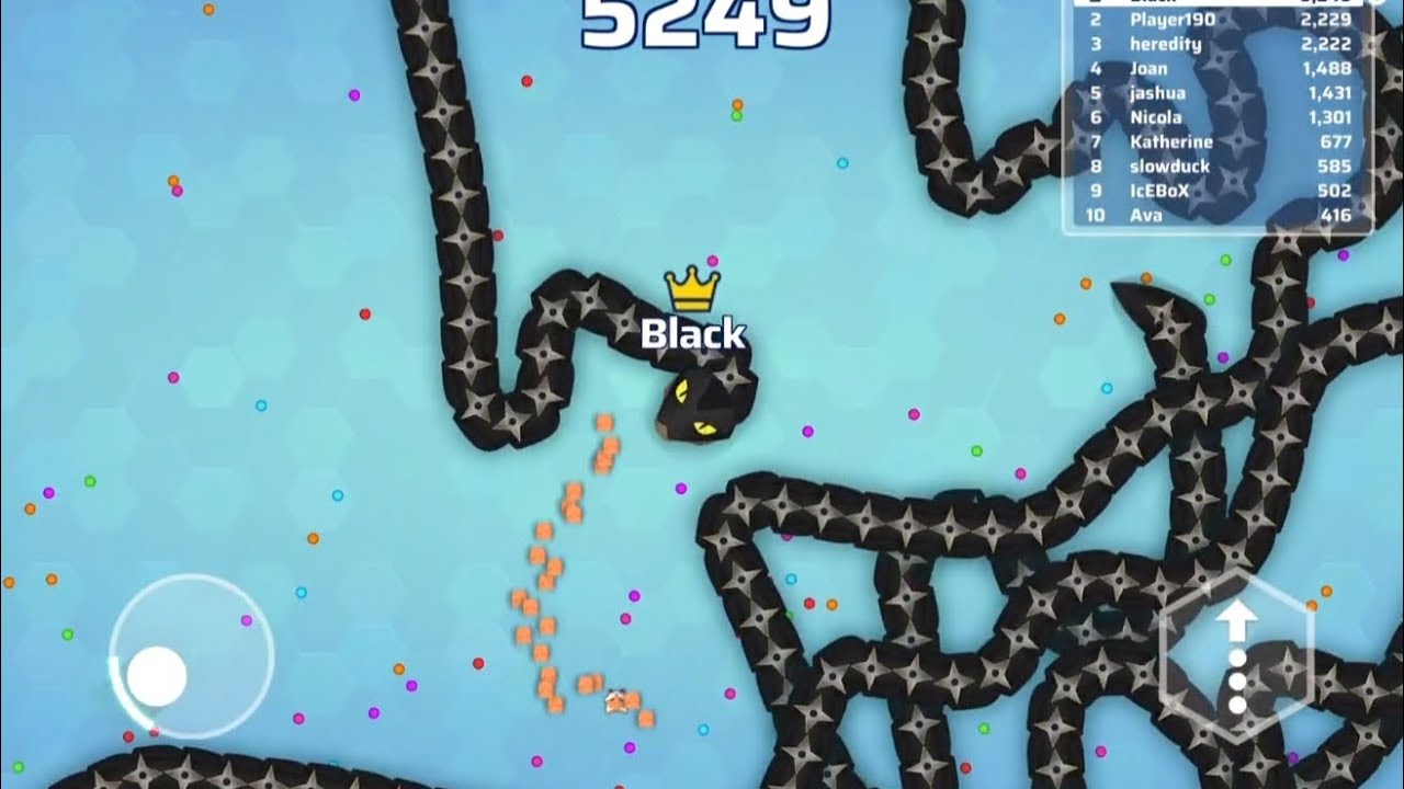 Playing snake io with Big snake (^_^)v