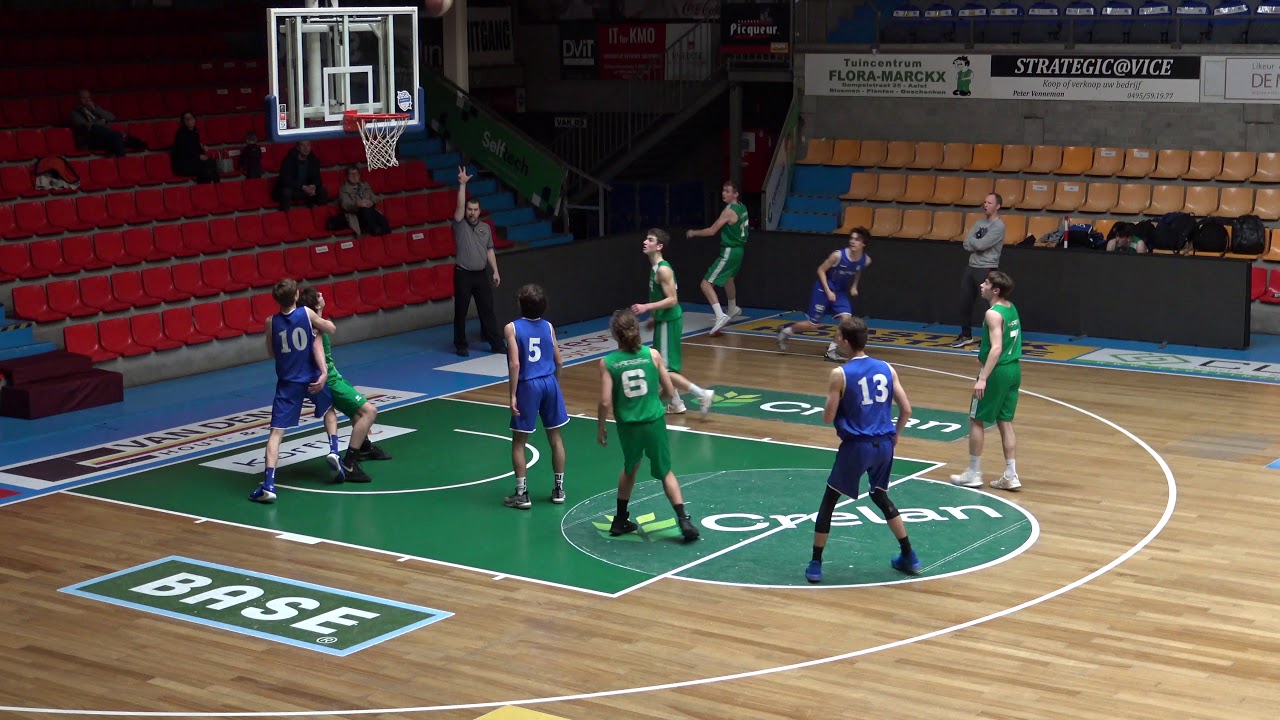 Basketwedstrijd OKAPI vs HADES u 18 dd. 29/02/2020