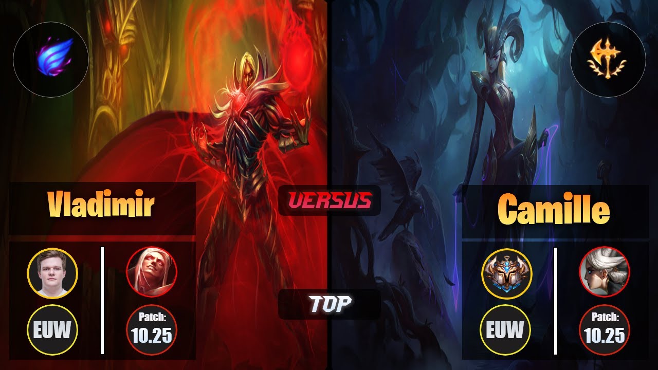 Jenax VLADIMIR (Top) [Phase Rush] VS CAMILLE - Challenger EUW Patch 10.25