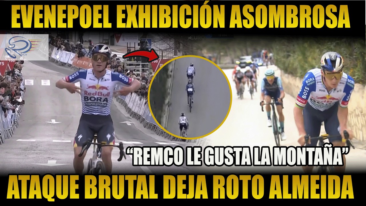 ¡VICTORIA APLASTANTE! EVENEPOEL SE EXHIBE Y DESTROZA JOAO ALMEIDA TRAS ATAQUE EN MONTAÑA VCV
