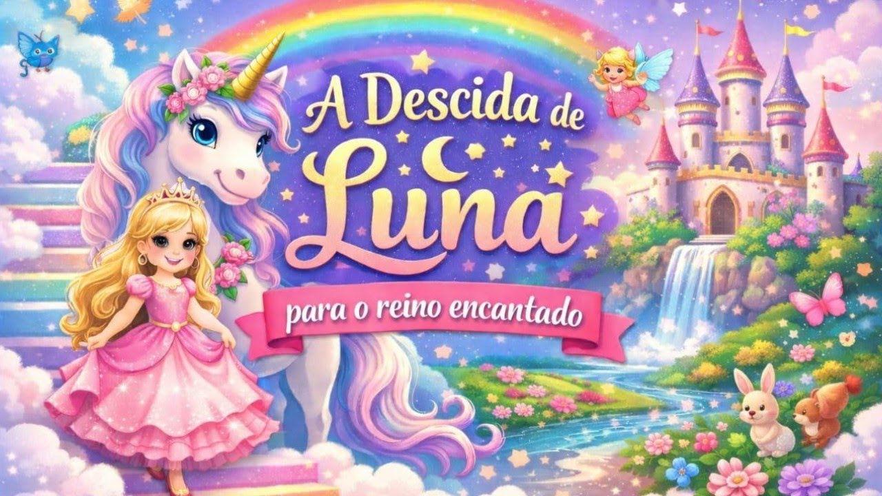 O Segredo da Torre de Flores História Infantil: A Aventura de Luna Magia do Coração