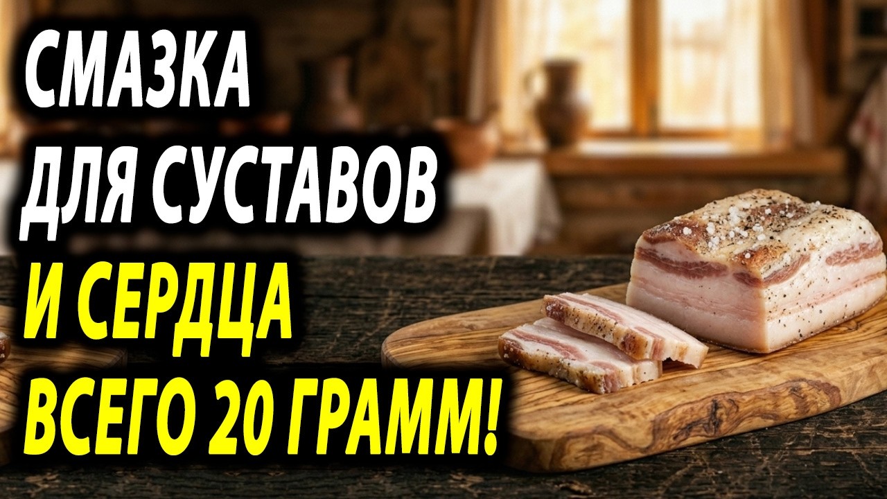 БАБУШКА БЫЛА ПРАВА! Почему пожилым нужно съедать кусочек сала именно УТРОМ?