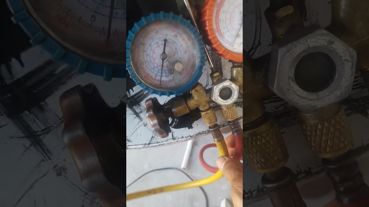 carga de gás R22 ar condicionado consul 10k. parte 02