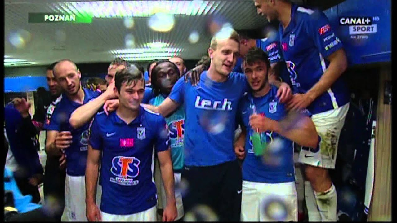 Lech Poznań - szatnia Mistrza Polski 2015